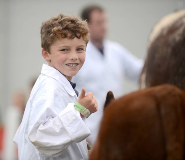 Young James Clarke giving the thumbs up to the Balmoral show. Click the link below to view more images and check out breed galleries for more ringside shots!
