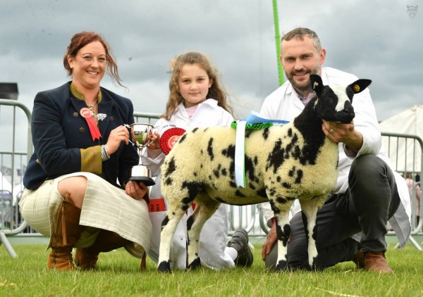 The Bradley family pictured  winning the overall champion spotted Dutch. Click the link below to view images.